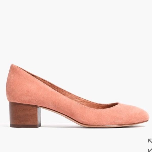 Madewell Shoes - Madewell Ella Suede Pump in Blush - Size 9.5